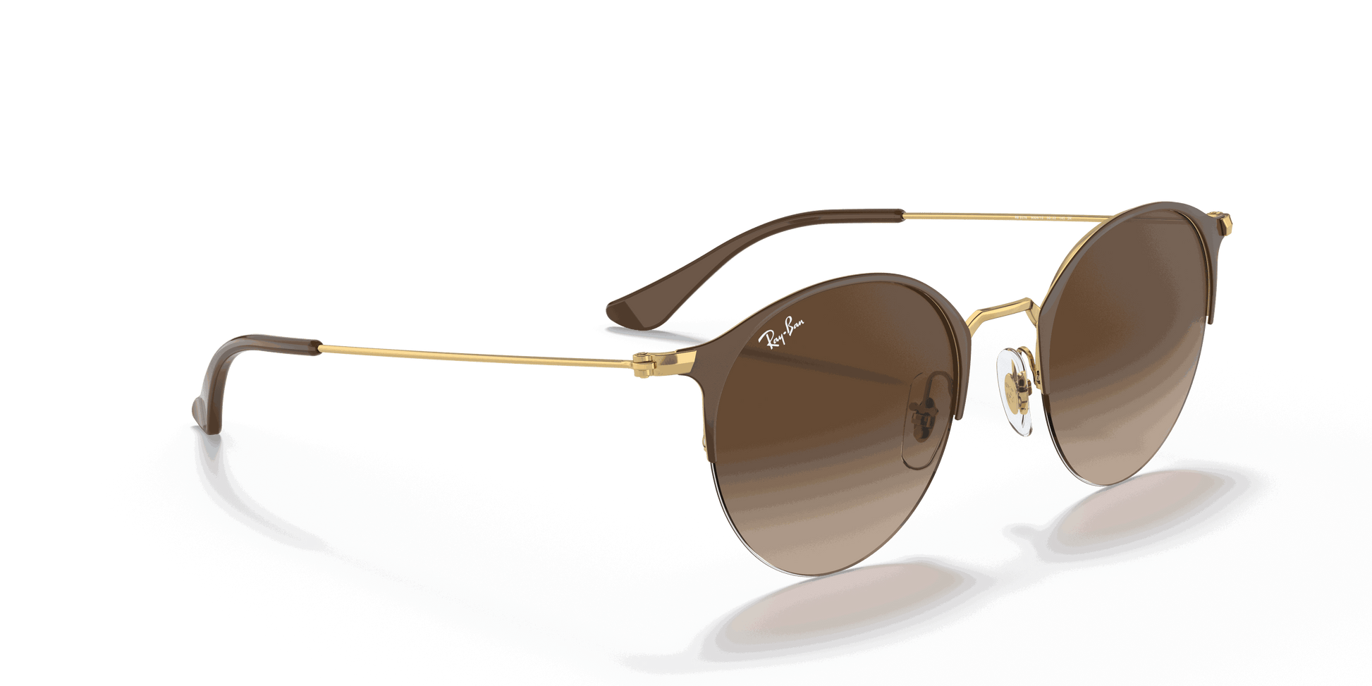 [Brown Gradient Lenses, Polished Brown Frame]