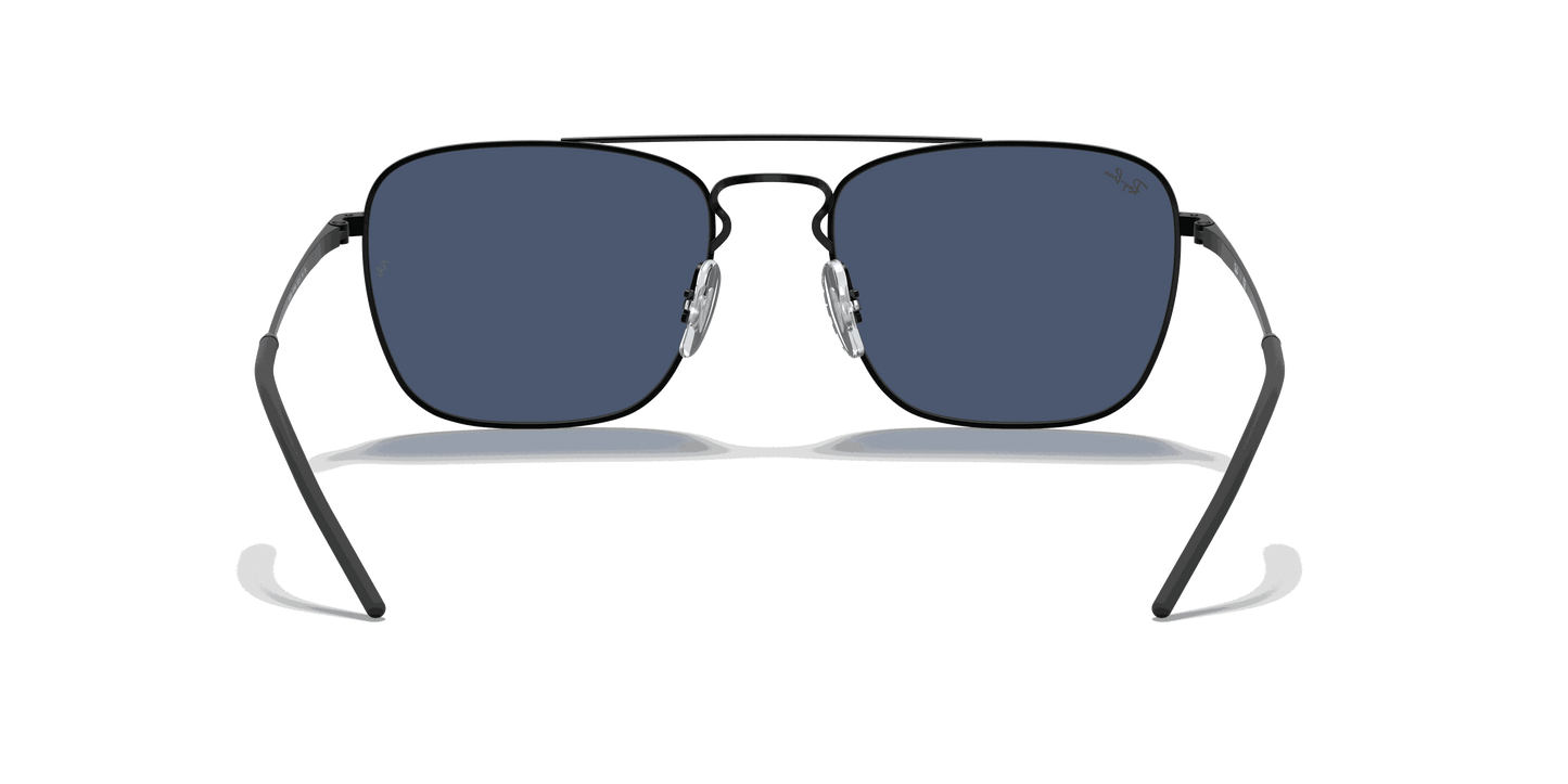 [Dark Blue Lenses, Matte Rubber Black Frame]