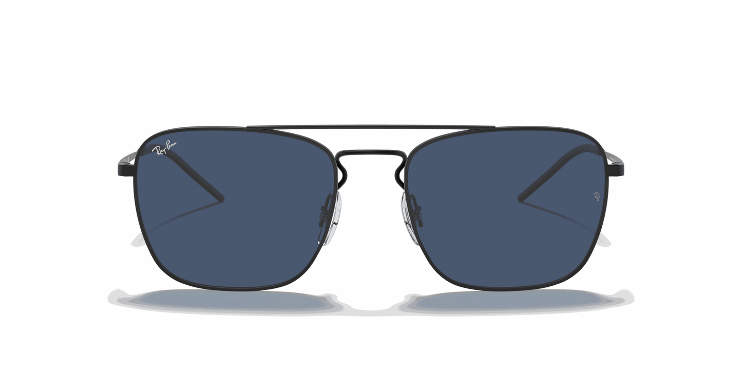 [Dark Blue Lenses, Matte Rubber Black Frame]