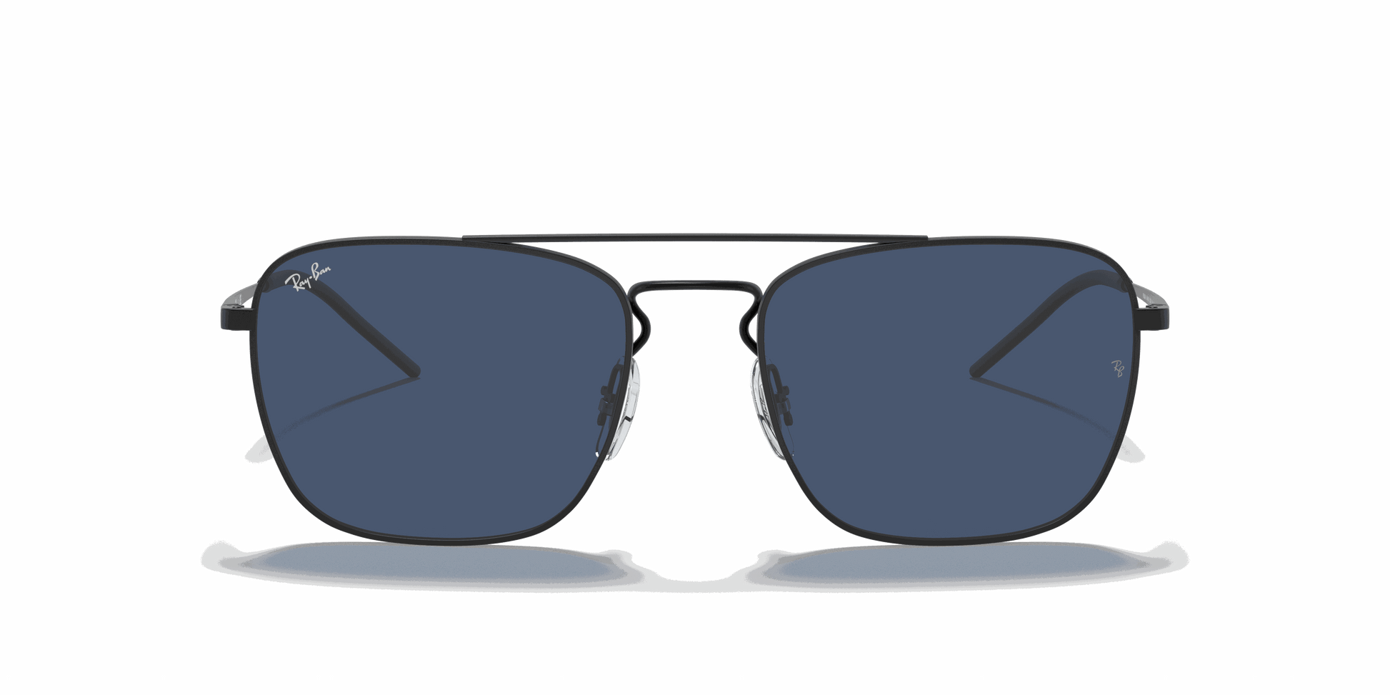 [Dark Blue Lenses, Matte Rubber Black Frame]