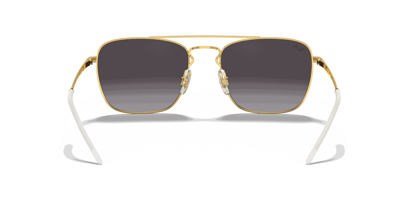 [Grey Lenses, Polished Black On Gold Frame]