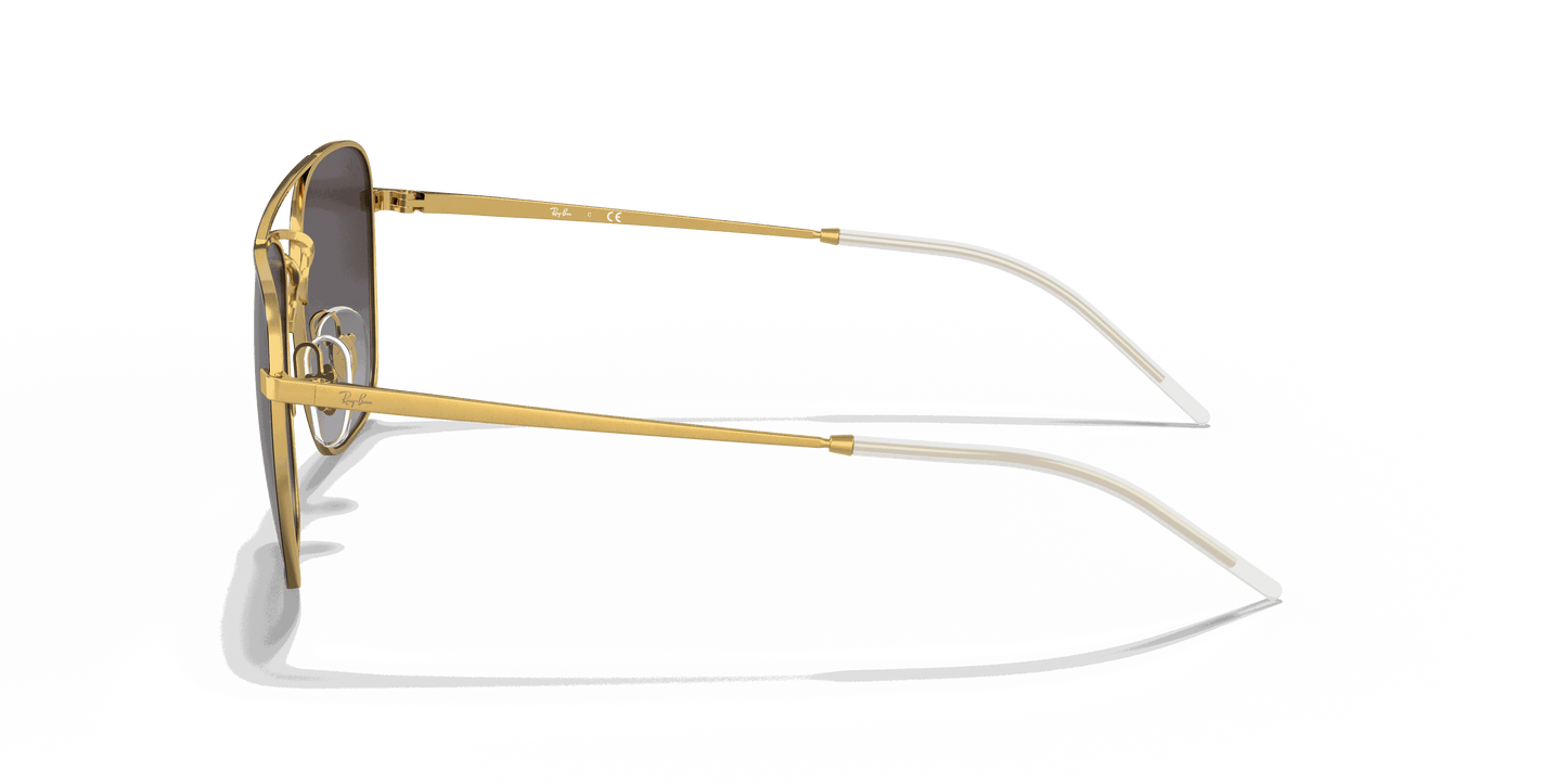 [Grey Lenses, Polished Black On Gold Frame]