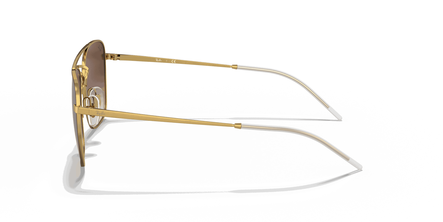 [Brown Gradient Dark Brown Lenses, Polished Brown On Gold Frame]