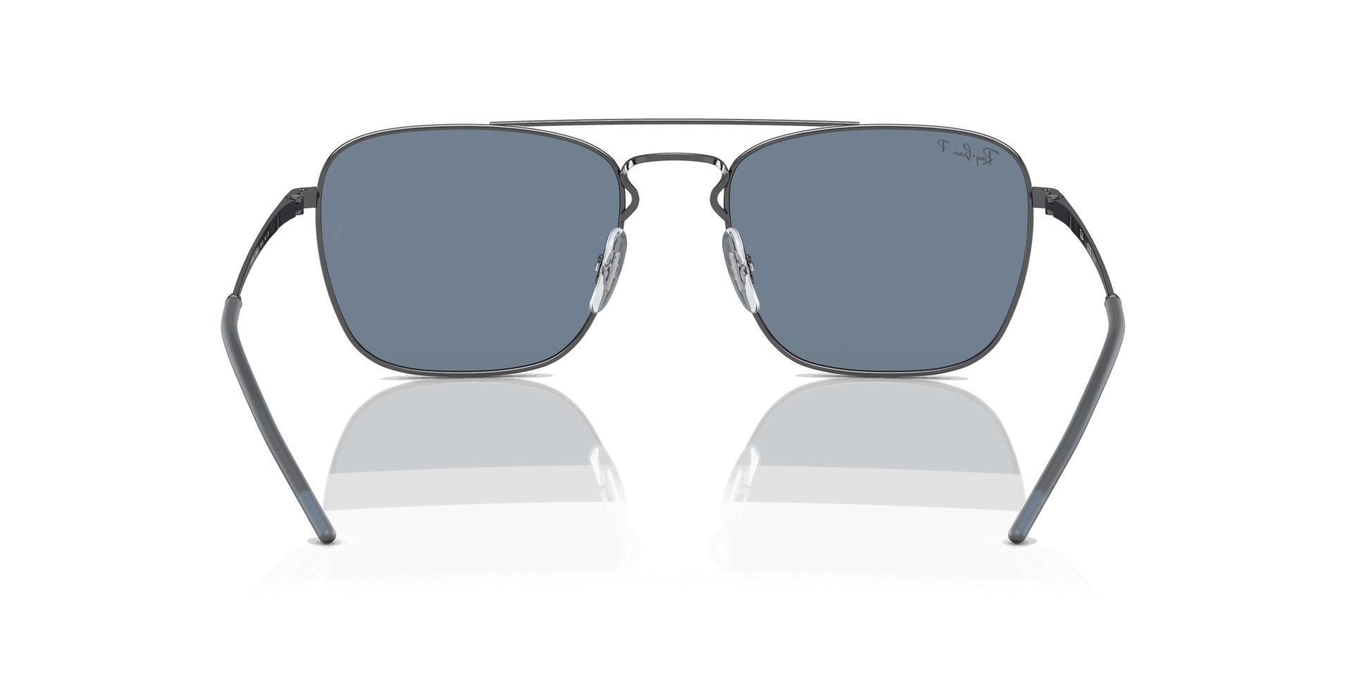 [Dark Blue Lenses, Polished Gunmetal Frame]