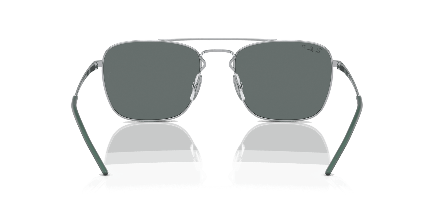 [Grey Lenses, Polished Silver Frame]