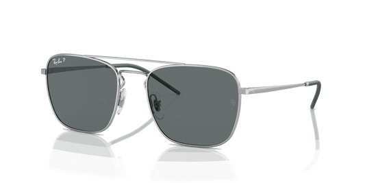 [Grey Lenses, Polished Silver Frame]