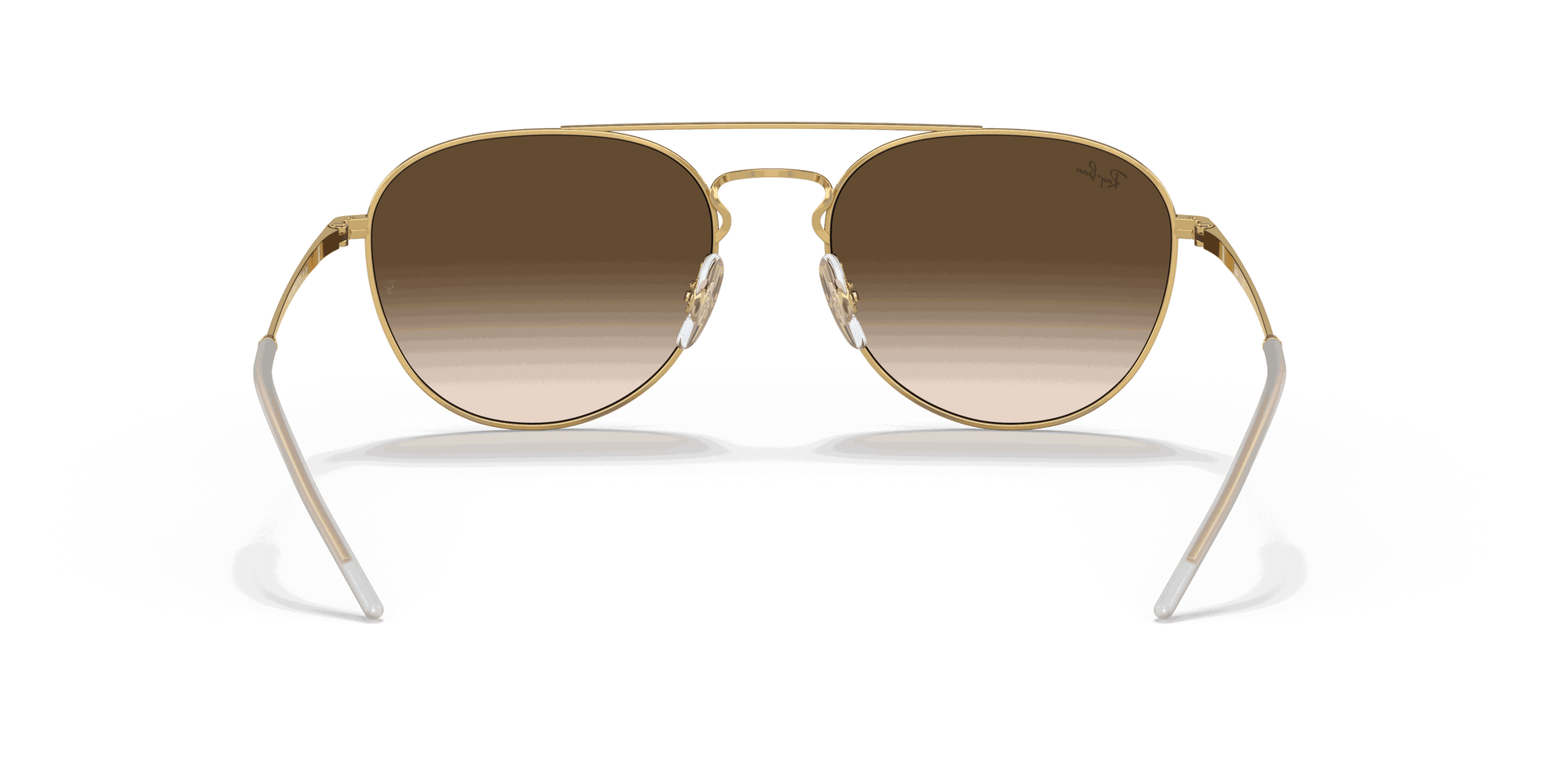 [Brown Gradient Dark Brown Lenses, Polished Brown On Gold Frame]
