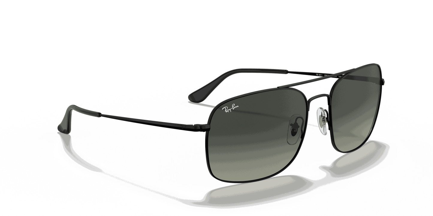 [Grey Gradient Lenses, Matte Black Frame]