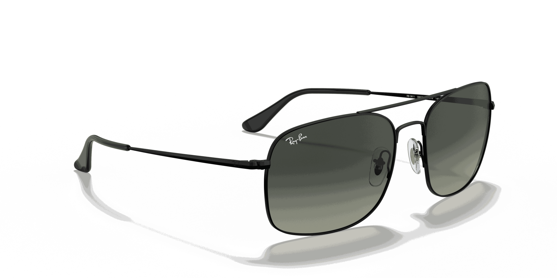 [Grey Gradient Lenses, Matte Black Frame]