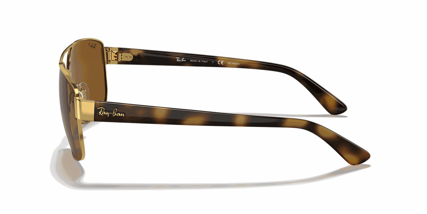 [B-15 Brown Lenses, Polished Arista Gold Frame]