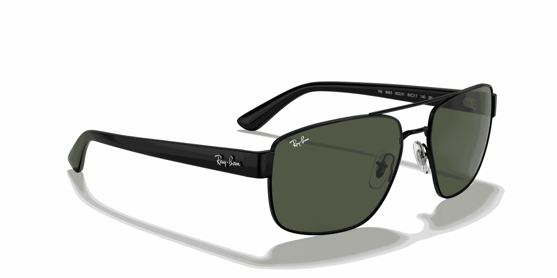 [G-15 Green Lenses, Polished Black Frame]