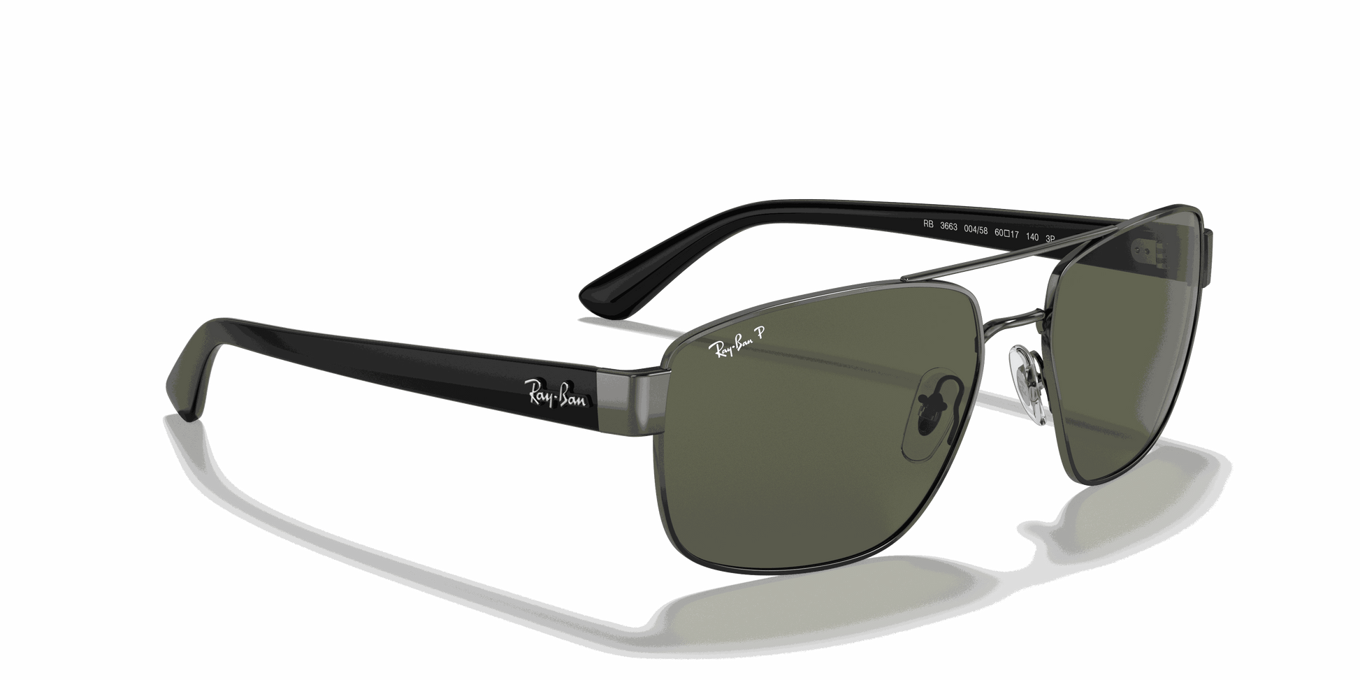 [G-15 Green Lenses, Polished Gunmetal Frame]