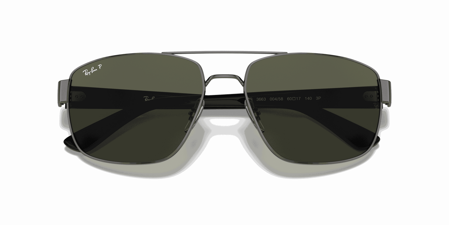[G-15 Green Lenses, Polished Gunmetal Frame]