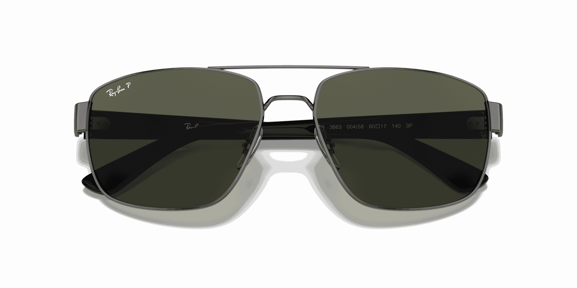 [G-15 Green Lenses, Polished Gunmetal Frame]