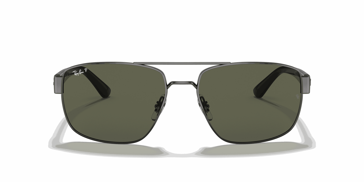 [G-15 Green Lenses, Polished Gunmetal Frame]