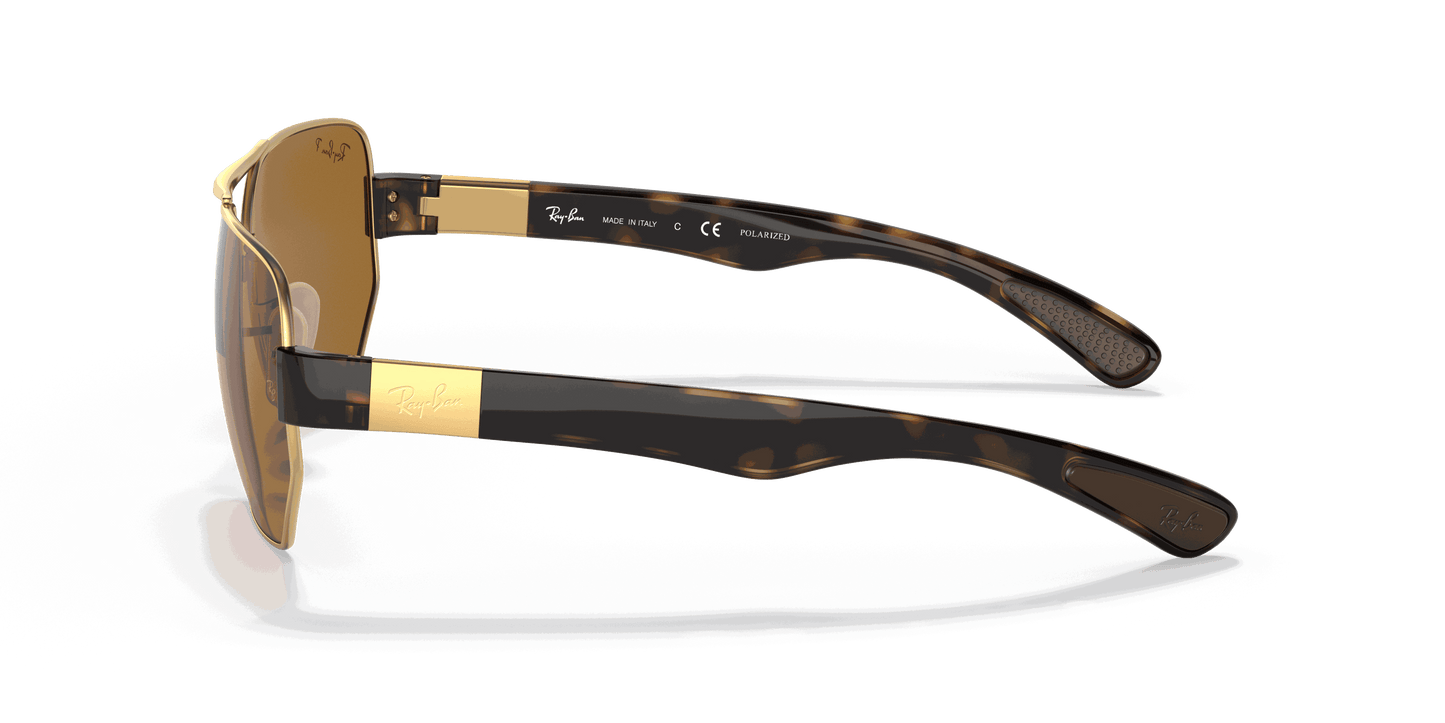 [B-15 Brown Lenses, Polished Arista Gold Frame]