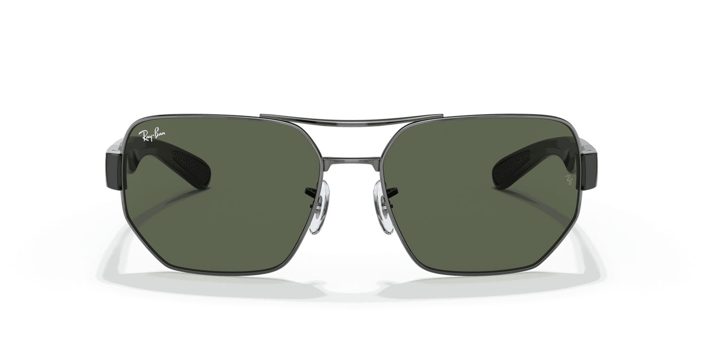[Green Classic Lenses, Polished Gunmetal Frame]
