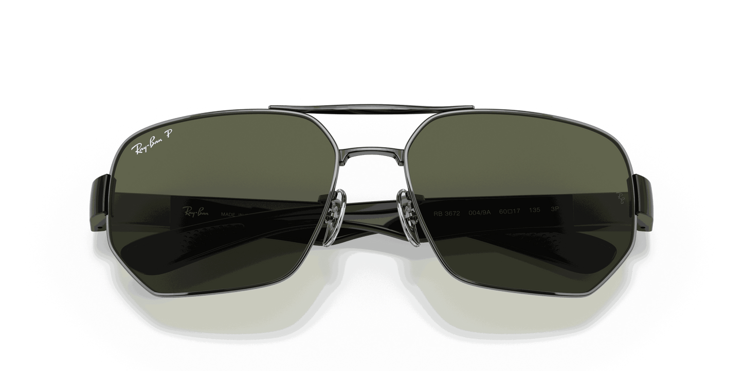 [G-15 Green Lenses, Polished Gunmetal Frame]