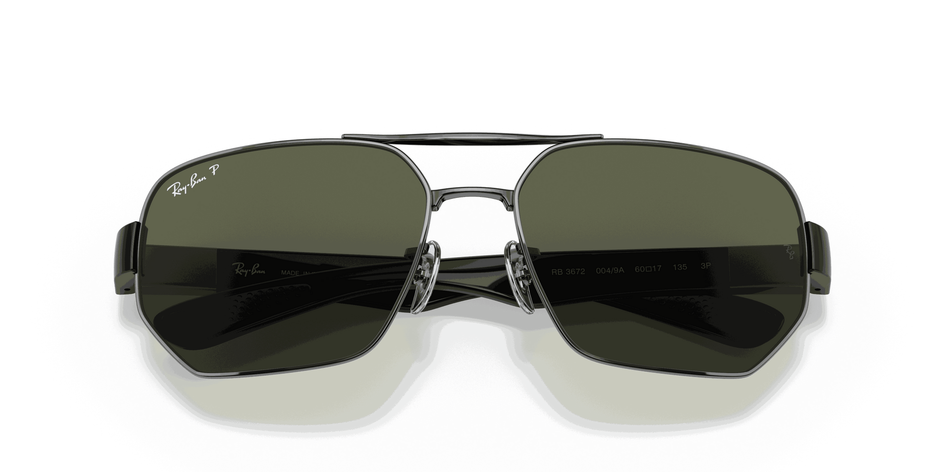 [G-15 Green Lenses, Polished Gunmetal Frame]
