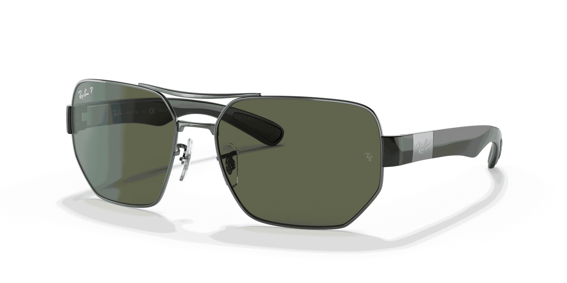 [G-15 Green Lenses, Polished Gunmetal Frame]