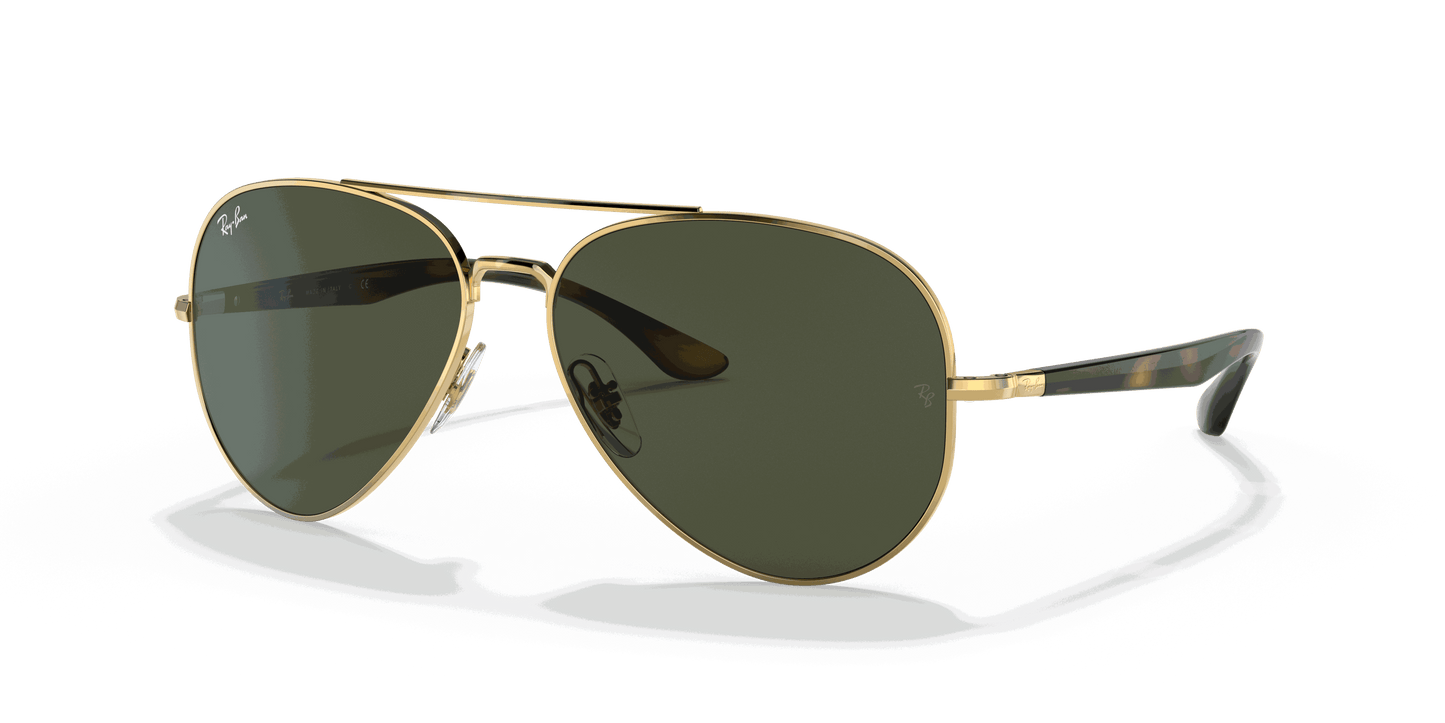 [G-15 Green Lenses, Polished Arista Gold Frame]