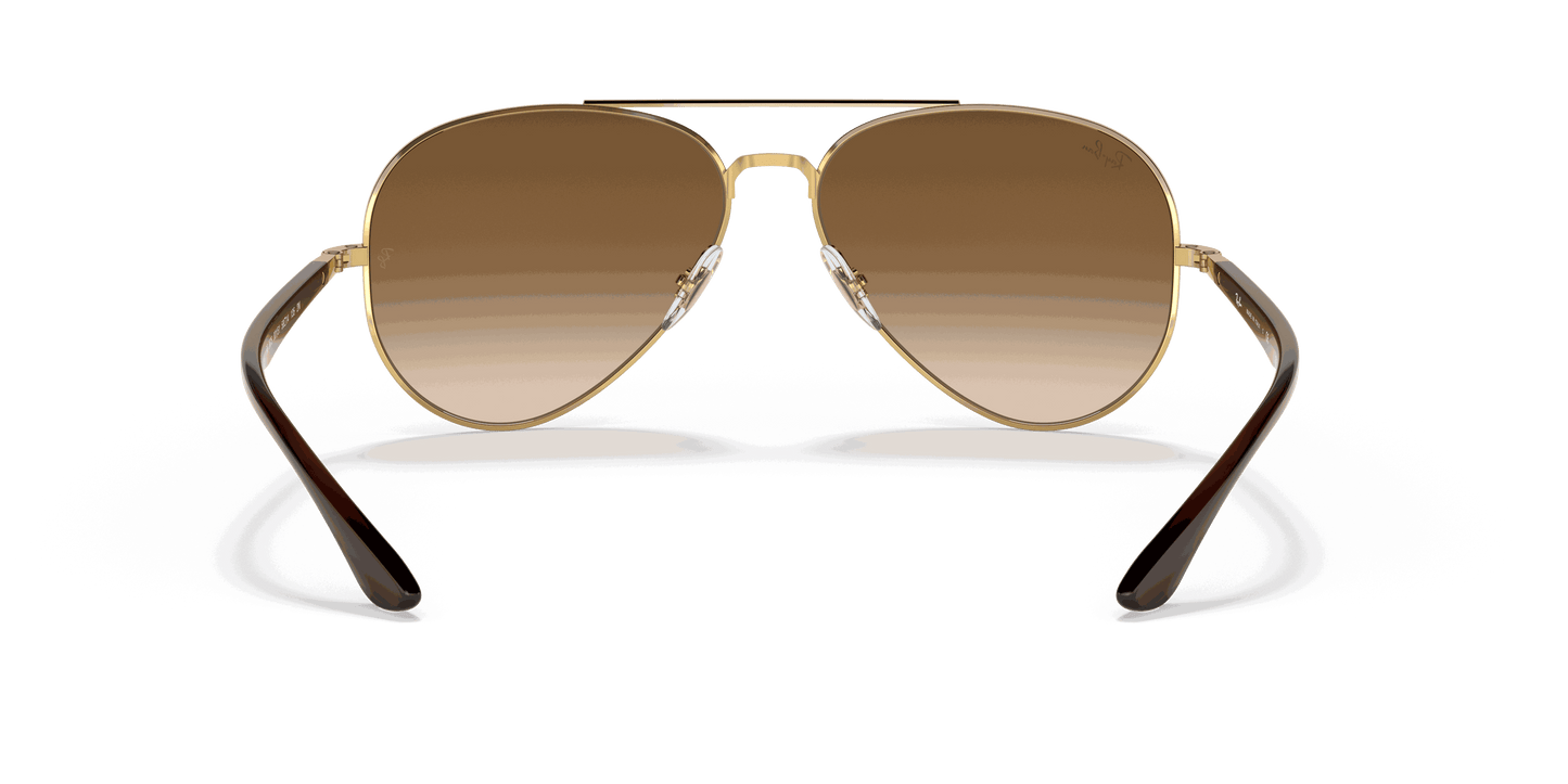 [Light Brown Lenses, Polished Arista Gold Frame]