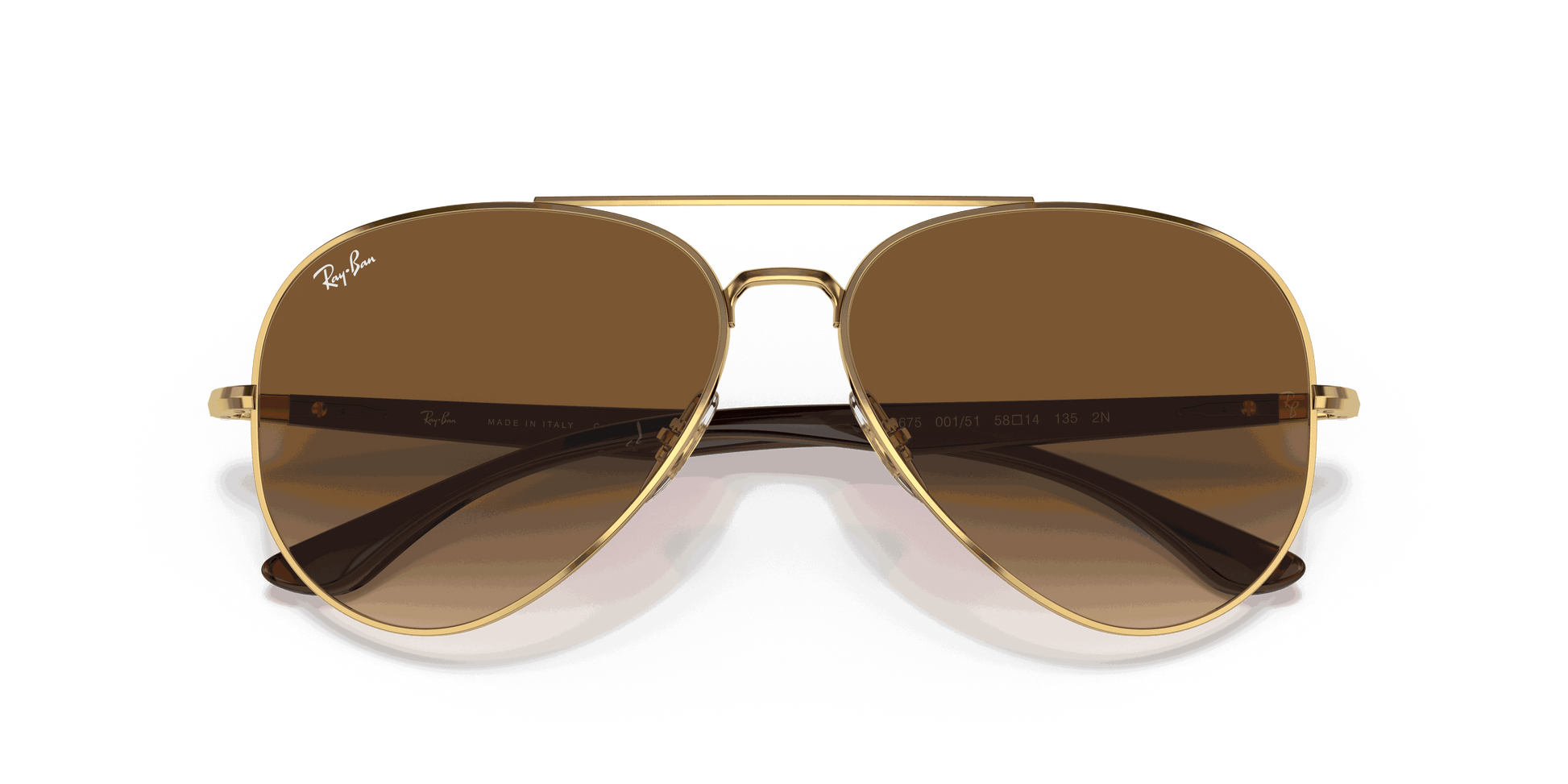 [Light Brown Lenses, Polished Arista Gold Frame]
