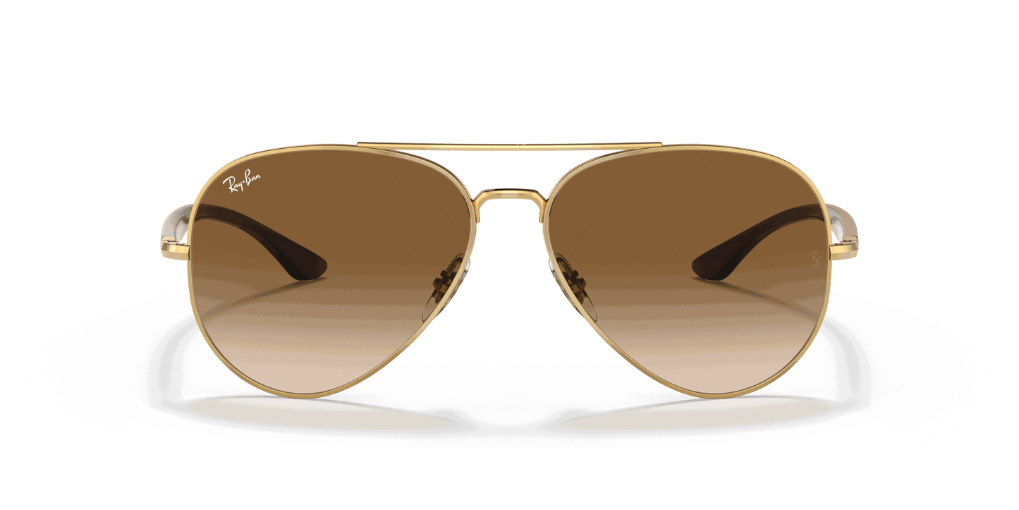 [Light Brown Lenses, Polished Arista Gold Frame]
