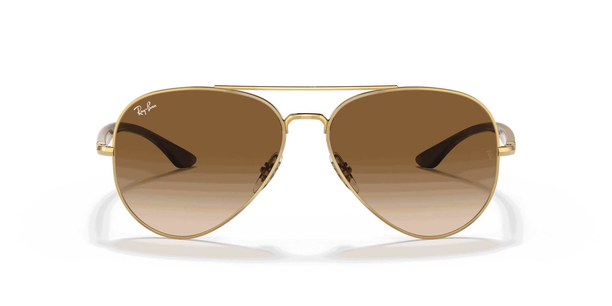 [Light Brown Lenses, Polished Arista Gold Frame]