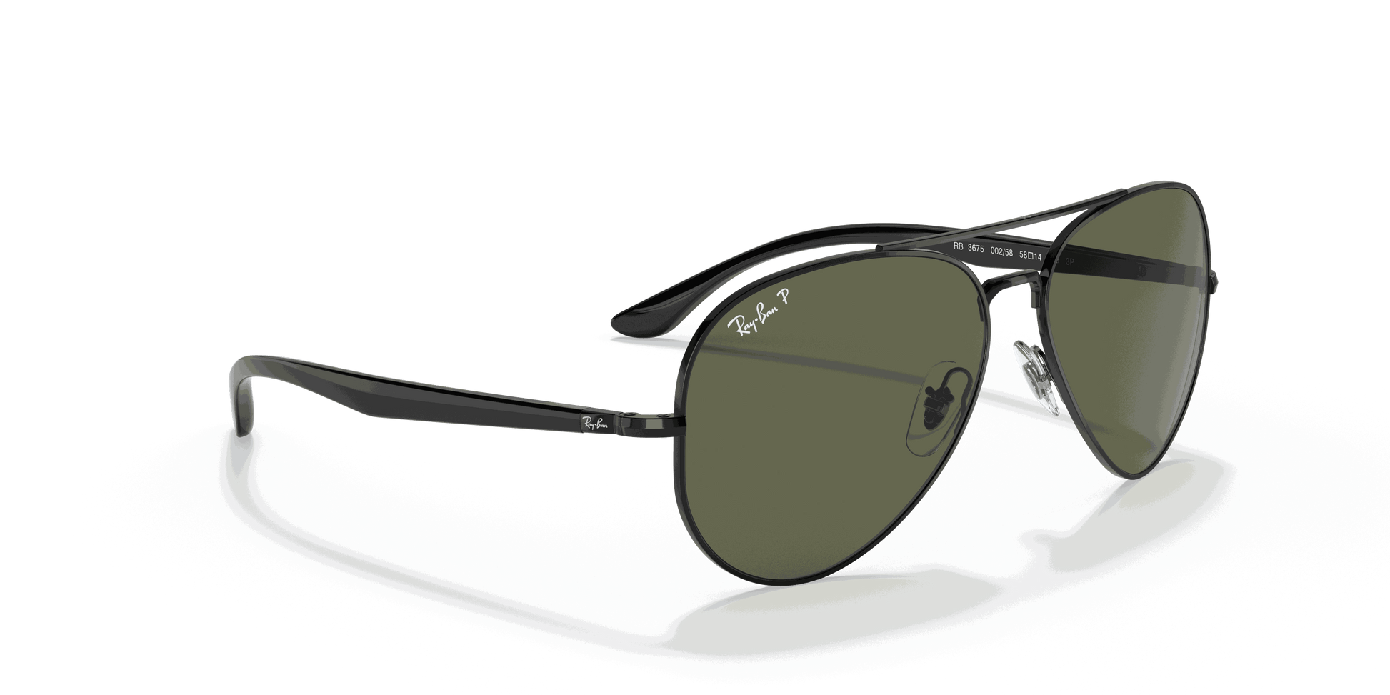 [G-15 Green Lenses, Polished Black Frame]