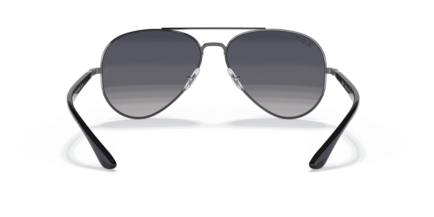 [Blue/Grey Lenses, Polished Gunmetal Frame]