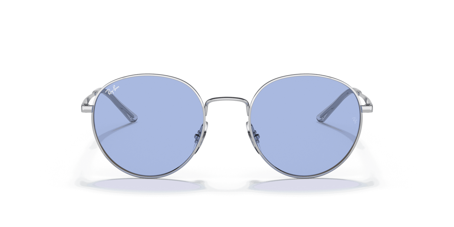 [Blue Classic Lenses, Polished Silver Frame]