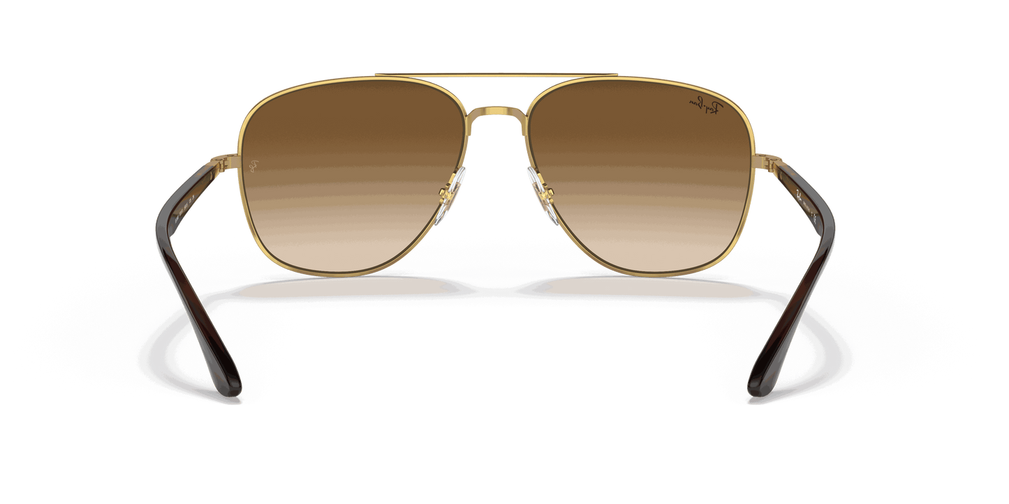 [Brown Lenses, Polished Arista Gold Frame]