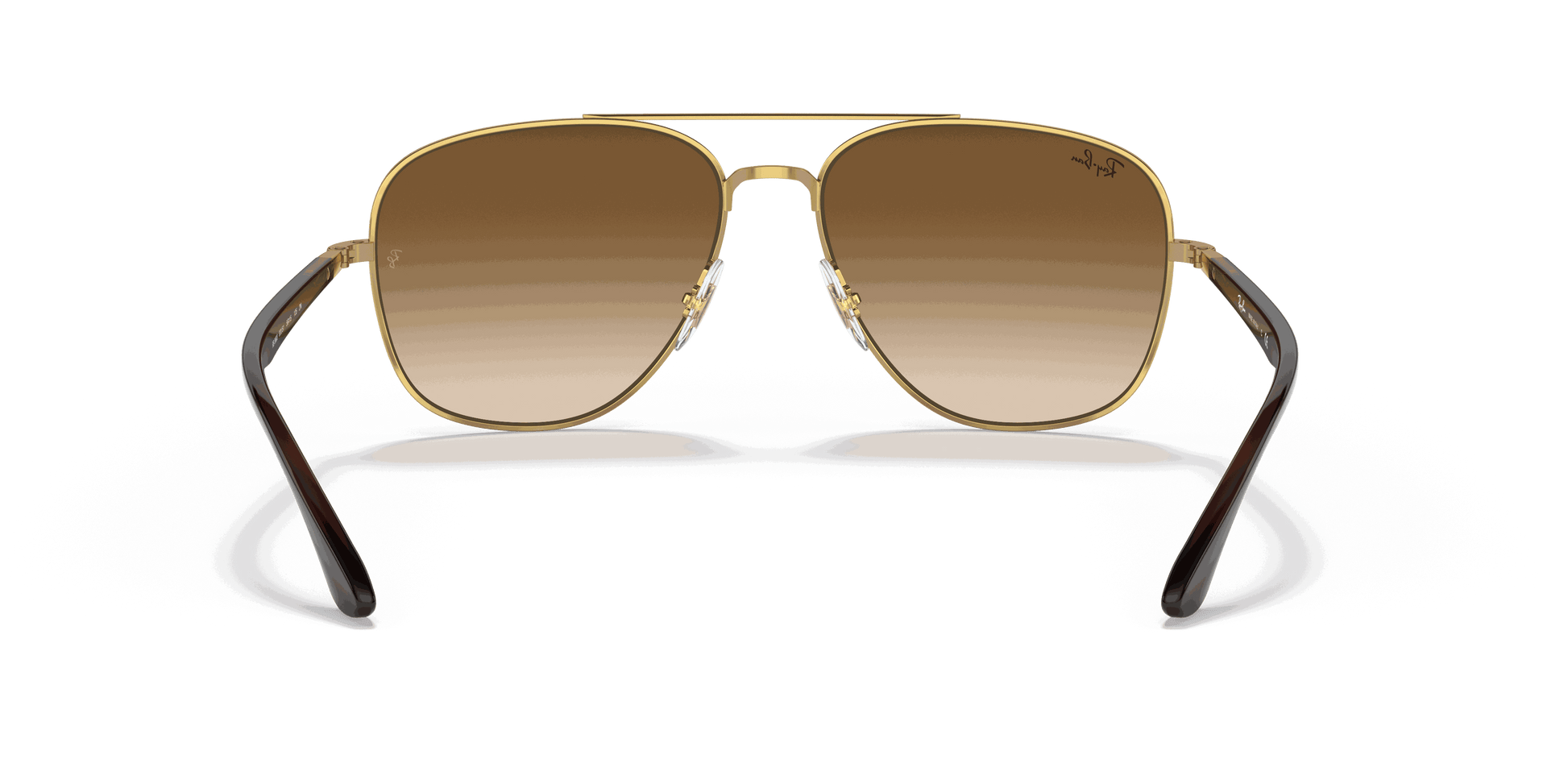 [Brown Lenses, Polished Arista Gold Frame]