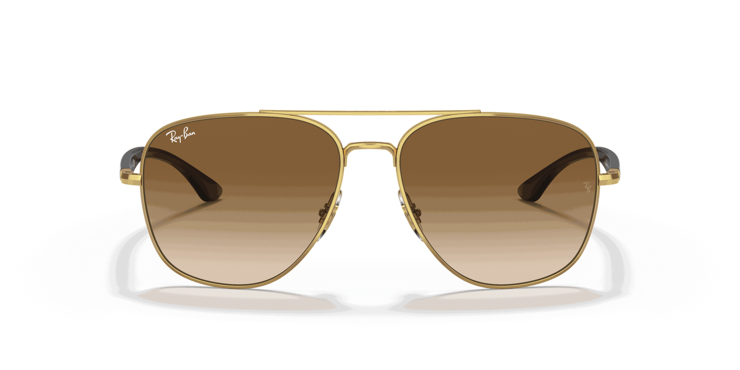 [Brown Lenses, Polished Arista Gold Frame]