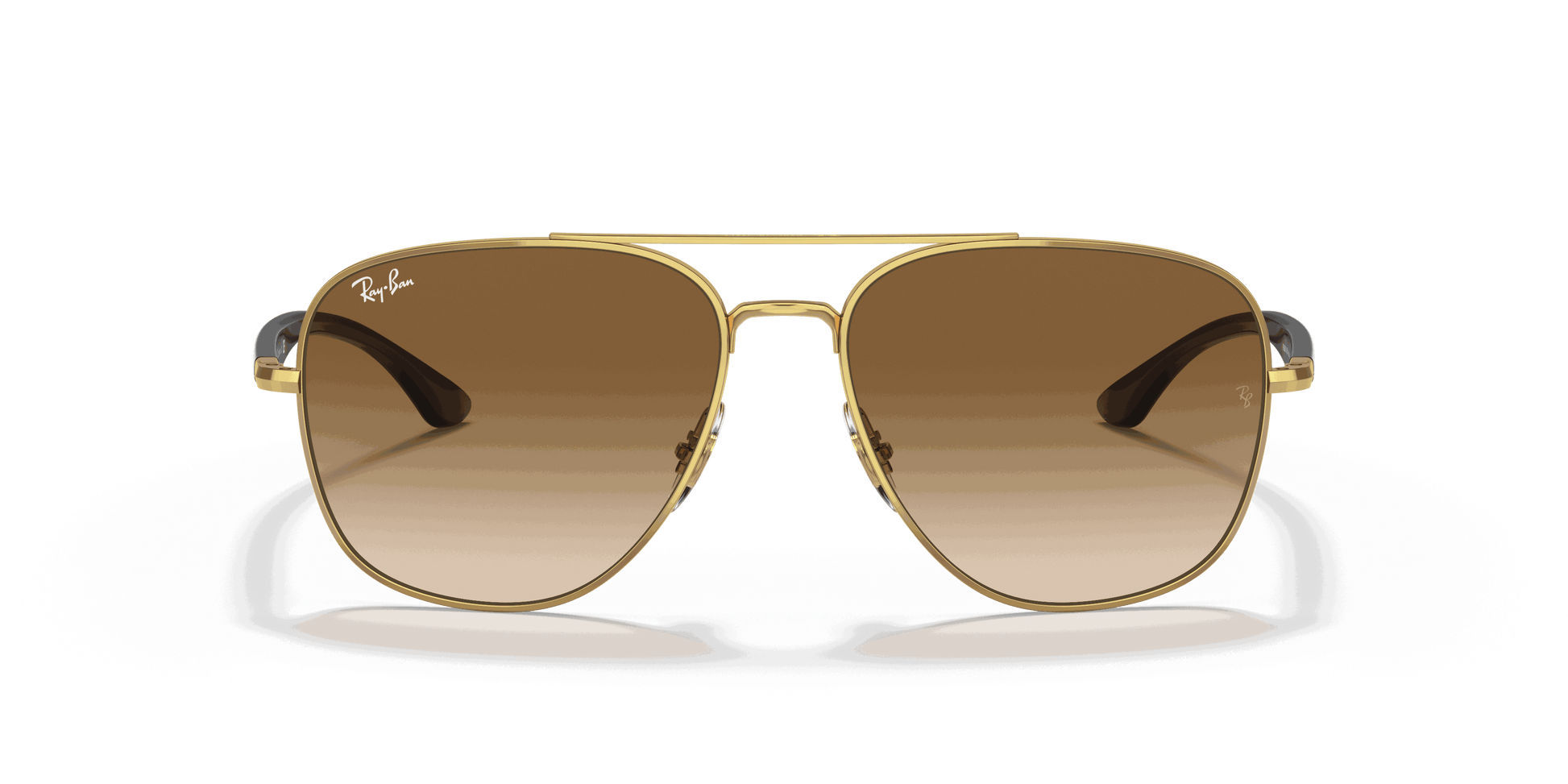[Brown Lenses, Polished Arista Gold Frame]