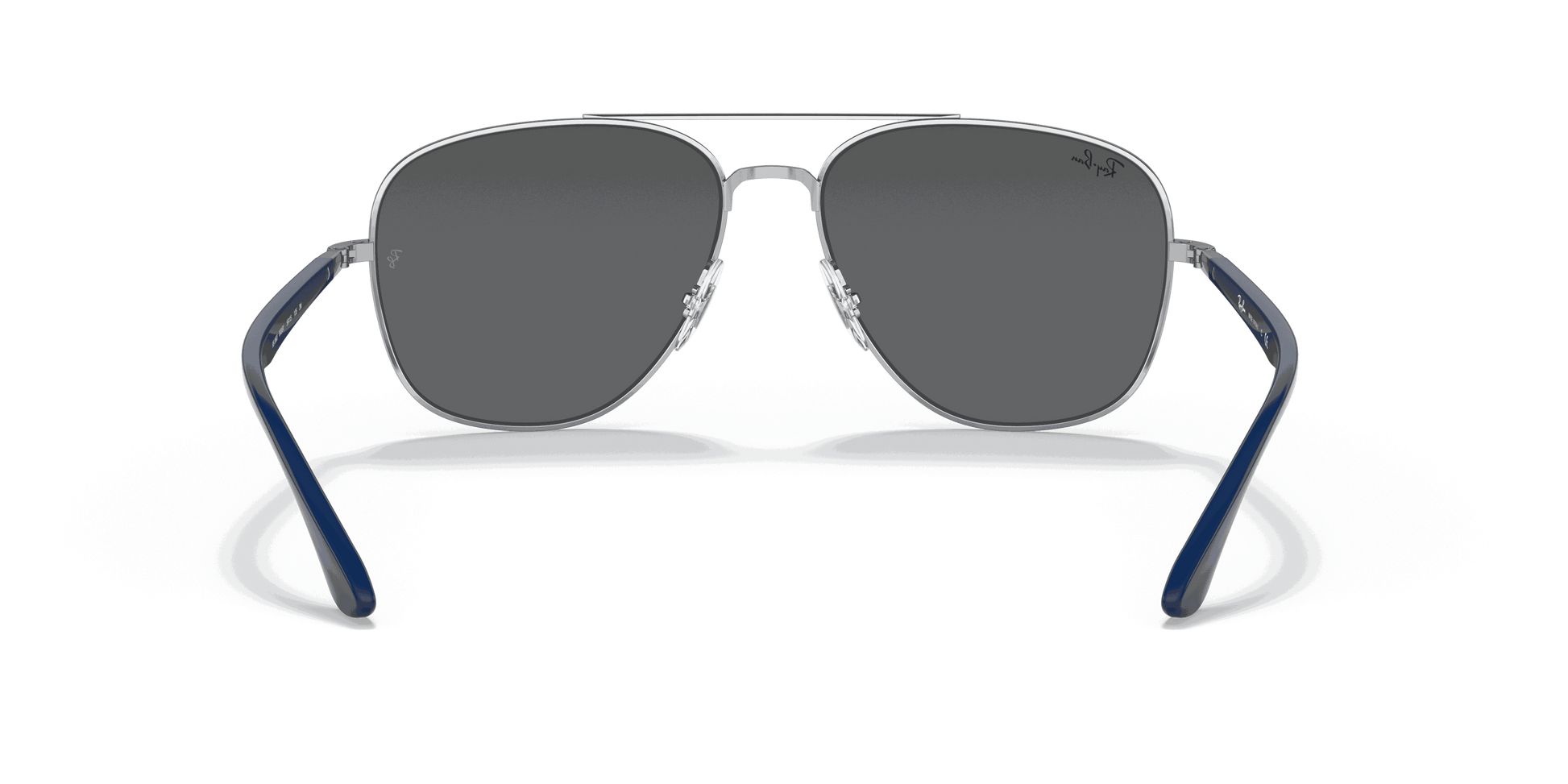 [Dark Grey Lenses, Polished Silver Frame]