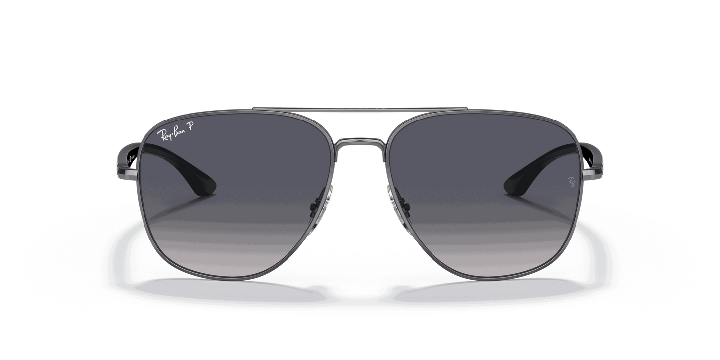 [Blue/Grey Lenses, Polished Gunmetal Frame]