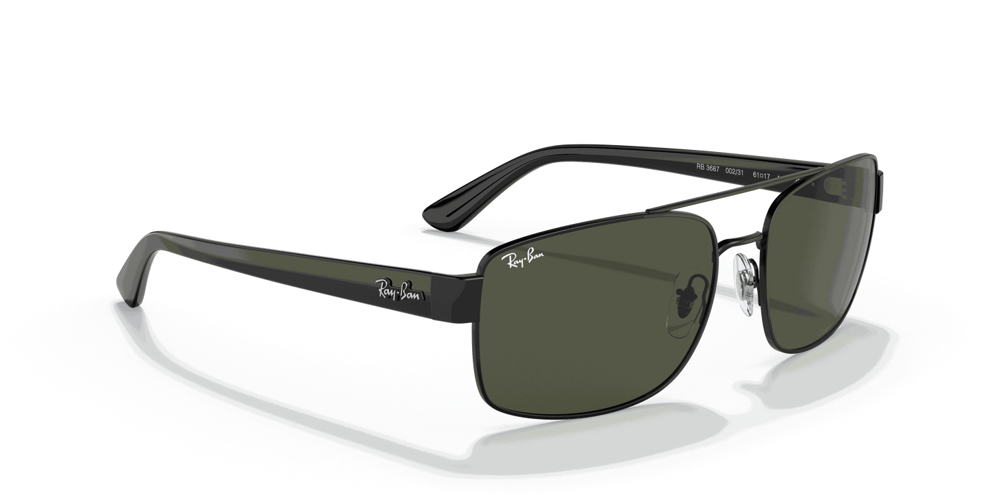 [Green Lenses, Polished Black Frame]