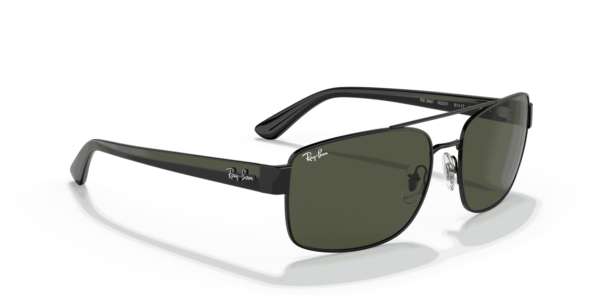[Green Lenses, Polished Black Frame]
