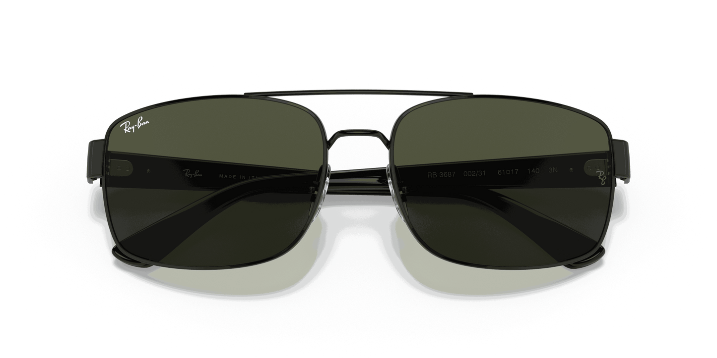 [Green Lenses, Polished Black Frame]