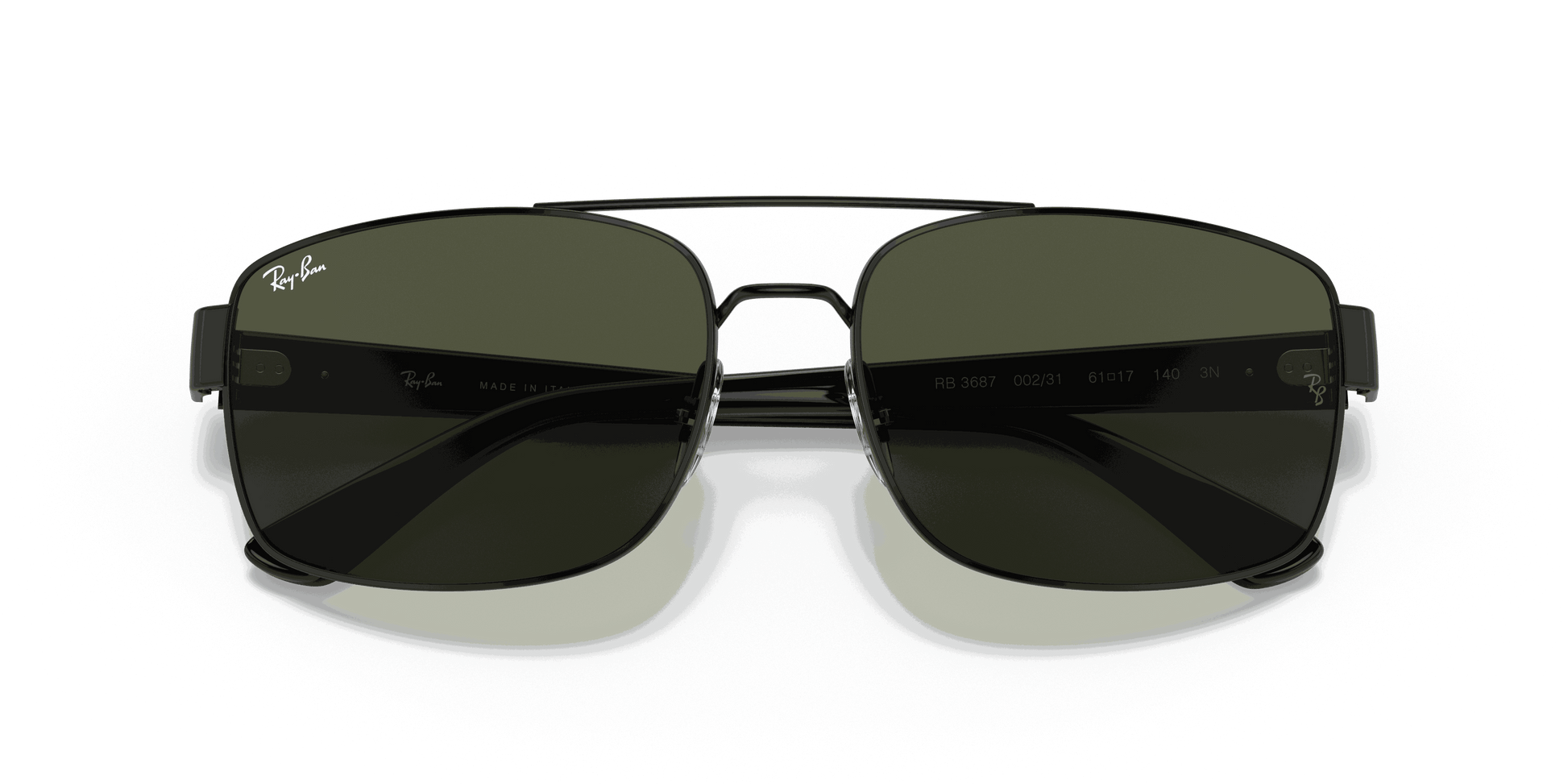 [Green Lenses, Polished Black Frame]
