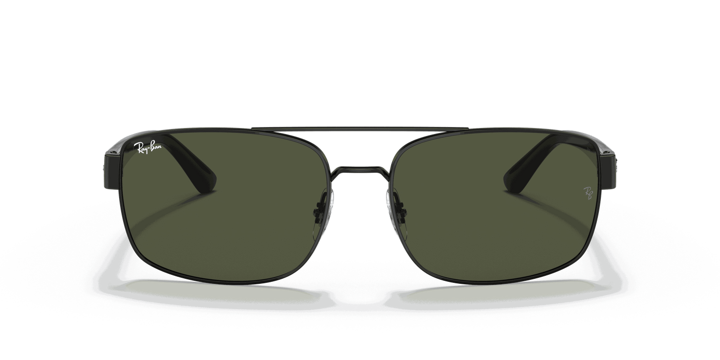 [Green Lenses, Polished Black Frame]