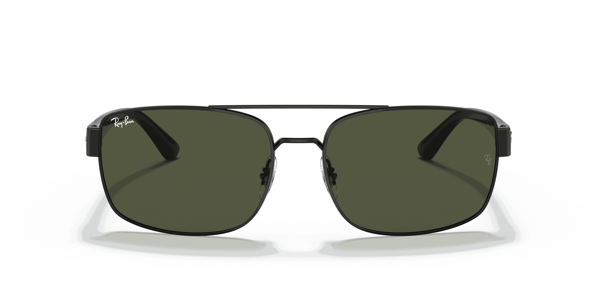 [Green Lenses, Polished Black Frame]