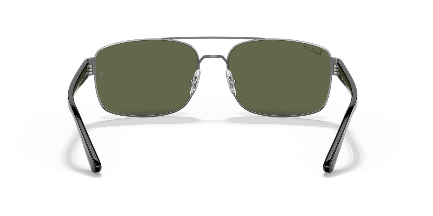 [Green Polar Lenses, Polished Gunmetal Frame]