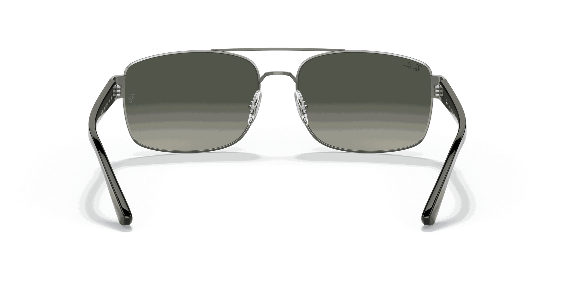 [Grey Gradient Lenses, Polished Gunmetal Frame]