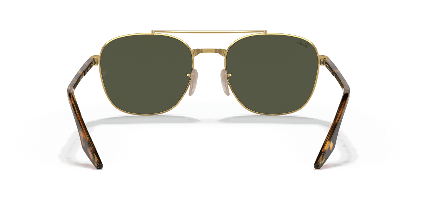 [Green Lenses, Polished Arista Gold Frame]