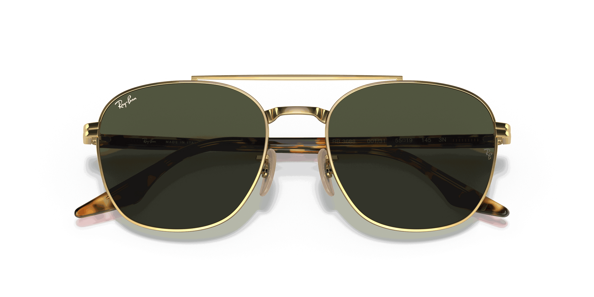 [Green Lenses, Polished Arista Gold Frame]