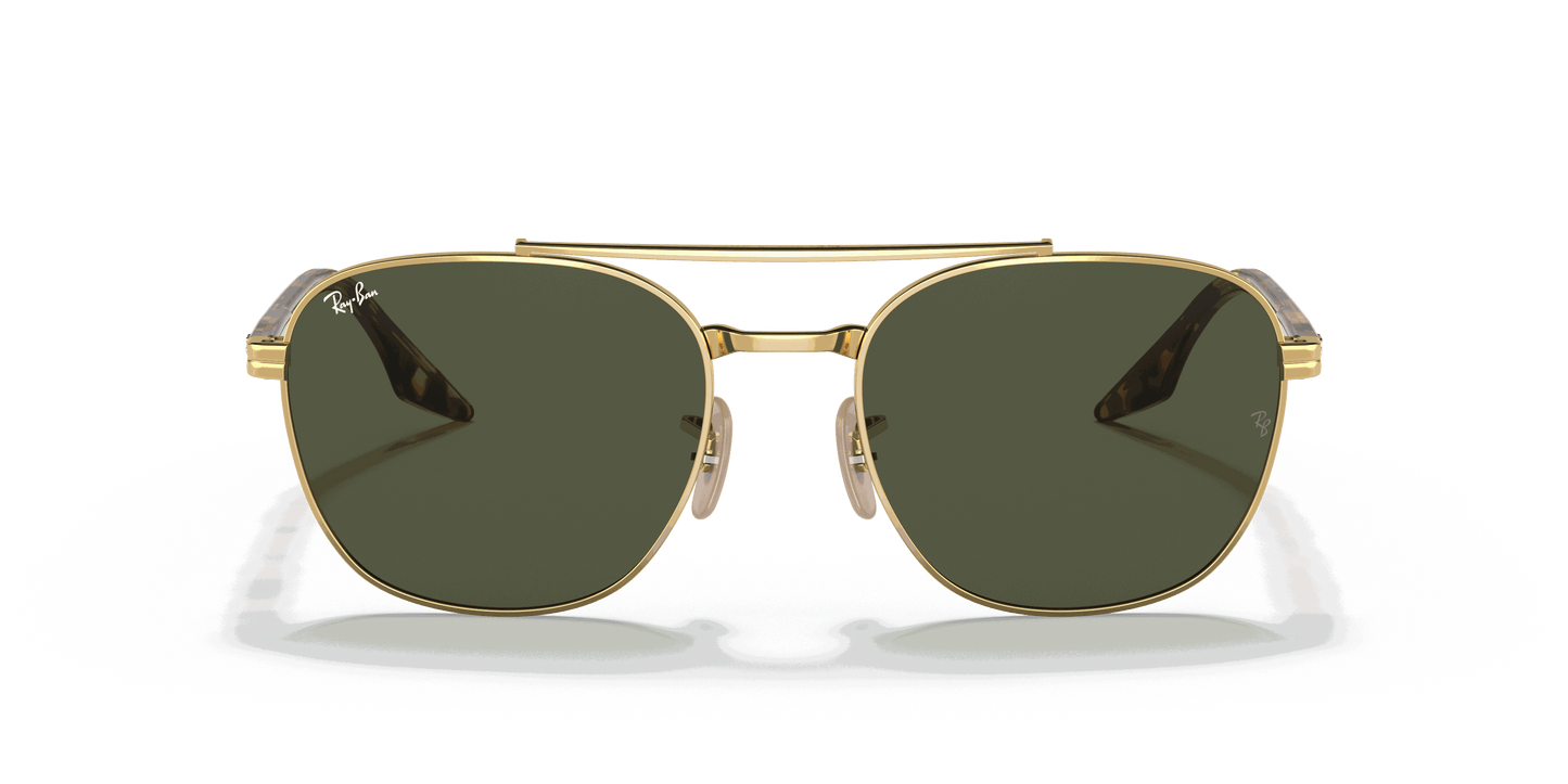 [Green Lenses, Polished Arista Gold Frame]
