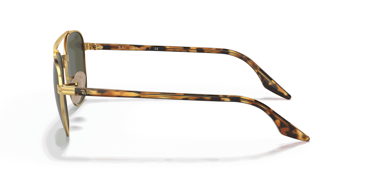 [Green Lenses, Polished Arista Gold Frame]